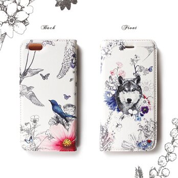 ★手帳型ケース★イケメン狼くん Bくんver SS Collection iPhone15〜選択可能 iPhoneケースの画像