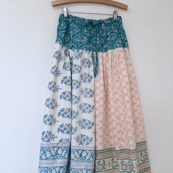 Jaipur パッチワークロングスカートの画像