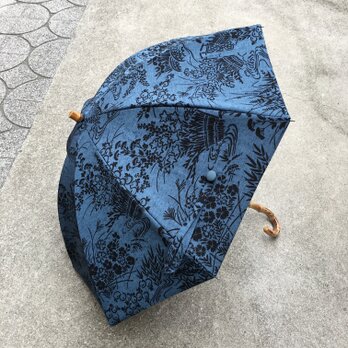 正絹日傘とケース  着物リメイク ④の画像