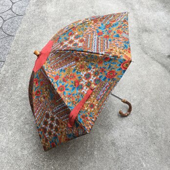 正絹日傘とケース  着物リメイク ⑤の画像