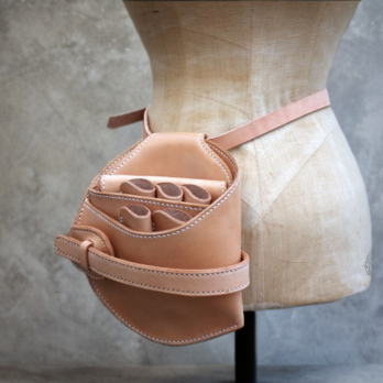 サドルレザーのシザーケース【受注製作】