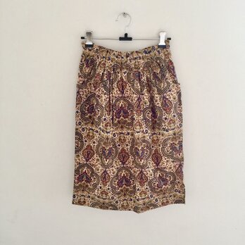 インド綿プリントタイトスカート <MR181104>の画像