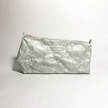 石材のようなビッグサイズポーチ　Like a stone  (size:M) Concreteの画像