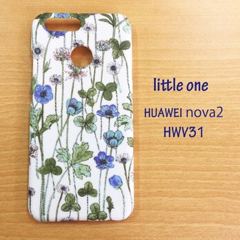 【リバティ生地】ジョセフィンズ・デイジーズ青 HUAWEI nava2の画像