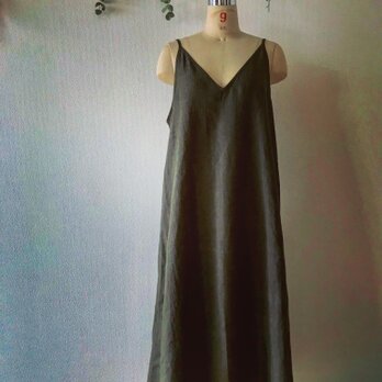 フレンチリネン キャミソールワンピース