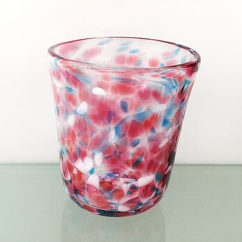 彩グラス（桃と水色05）の画像