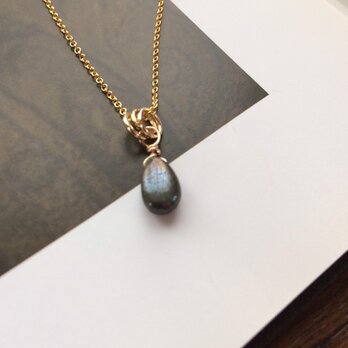 14KGF　Golden Pyrite drop necklacesの画像