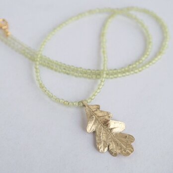 Oak leaf necklace [P077K10(NS)]