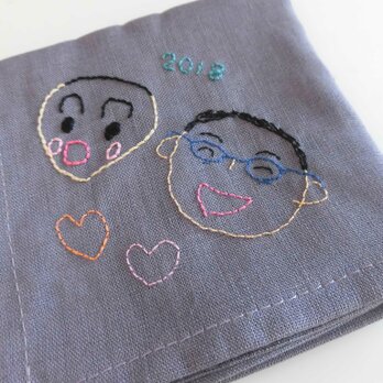 【父の日に】ししゅうハンカチ