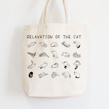 猫のたいくつ寝　トートバッグ