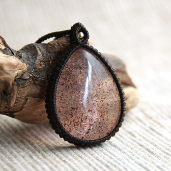 ■Semplice■　ファイヤークォーツ（レピドクロサイト・イン・クォーツ） ネックレス　（一点モノ）