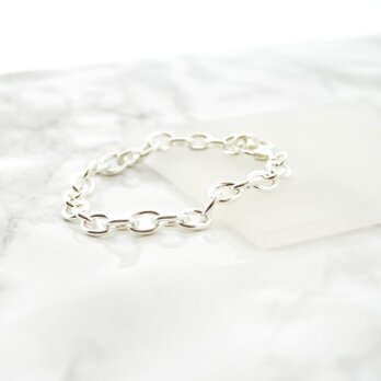 Simple silver chain Braceletの画像