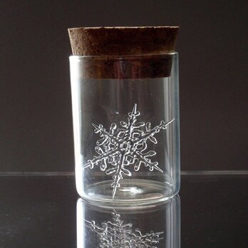 ガラス製　雪の結晶（樹枝状/3cm）の画像