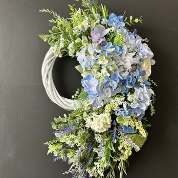 紫陽花リースの画像