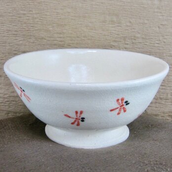 陶器ご飯茶碗（中）赤とんぼづくし（1）の画像