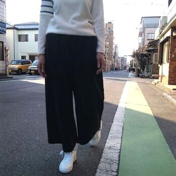 　  【毎日はきたい♥】細見え・国産コットン100%・ワイドパンツの画像