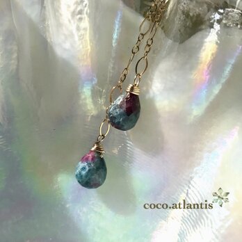 14kgf ＊ruby in zoisite〜愛と祈りの石＊の画像
