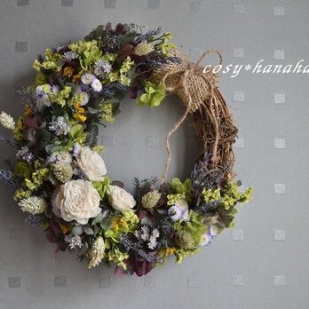 初夏の草花wreathの画像