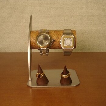 誕生日プレゼントに　リングスタンド付き腕時計スタン　男用パイプの画像