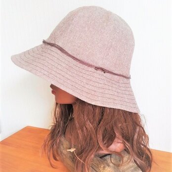 basic hat : natural brownの画像