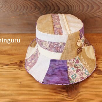 むらさき花畑のクロッシェ