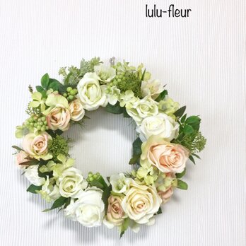 natural rose wreatheの画像