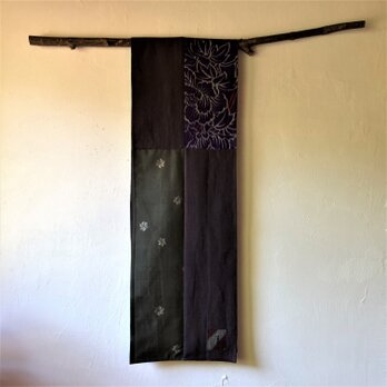 銘仙と播州織のスカーフ830 ストール　麻　リネン　コットンの画像