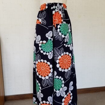 浴衣リメイク ワイドパンツ