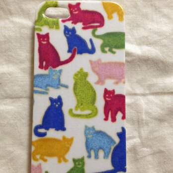【再販】リバティ猫ネコiPhone5ケースの画像