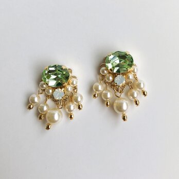 Green Pearl ピアス/イヤリングの画像