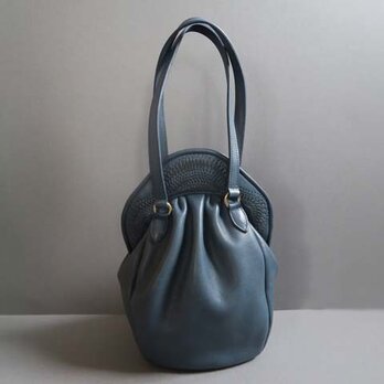 stitch hand bag (blue)の画像