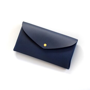 basic long wallet #navy/ ベーシックロングウォレット 長財布 ＃ネイビーの画像