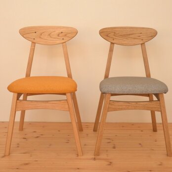 Aラインスタイルの無垢クリ材オリジナルチェア