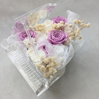 【プリザーブドフラワー/グランドピアノシリーズ】ライラックと白い薔薇の奏でる優しい癒しの音色