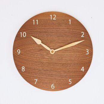 木製 掛け時計 丸 ブラックウォールナット材13の画像