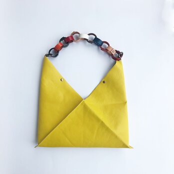 折り紙革バッグの画像