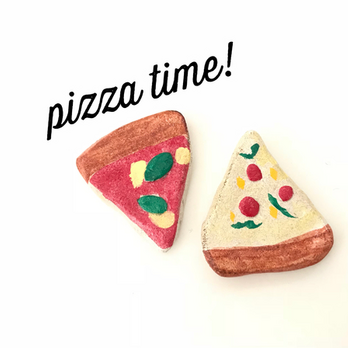 pizza time!箸置き（ペパロニ&マルゲリータ）の画像