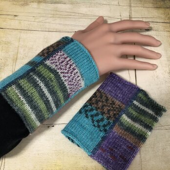 opal毛糸のアームウォーマー 2