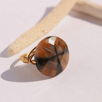 希少！十字石　Wire　Ring