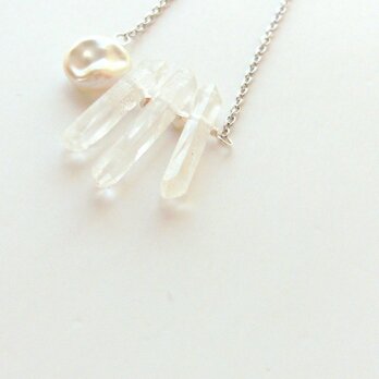 *SV925 icicle crystal with pearlの画像