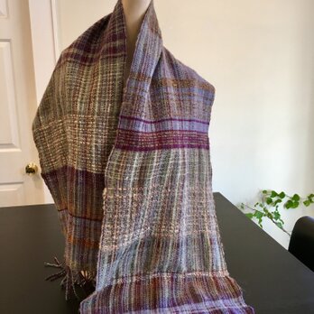 手織りランドスケープ・スカーフの画像