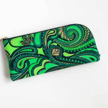 L字ファスナー長財布   Green Paisley  ＊276＊の画像