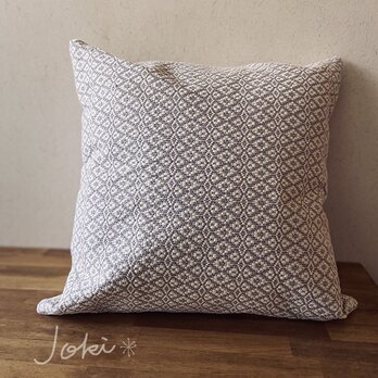 [再販]cushion cover[手織りクッションカバー]　グレーの画像