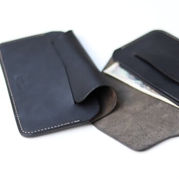 手縫い長財布 BLACK（牛革）