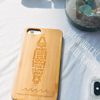 'surf word bamboo' iPhoneケースの画像