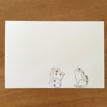 絵葉書／ポストカード　＜招き猫＞の画像