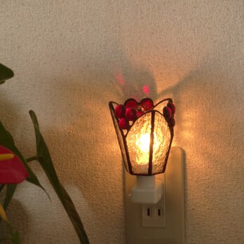 【受注制作】癒しのおやすみランプ・まる＆クリアー・ステンドグラス