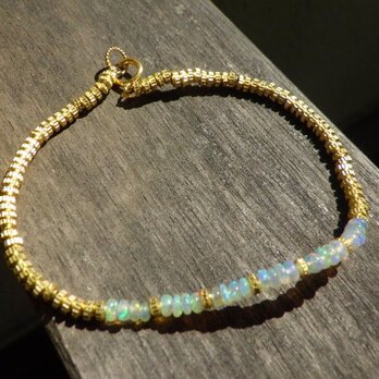 Opal & Gold Bracelet *K14gf*の画像