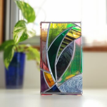 スクエアガラス花瓶『やんばるの森』の画像