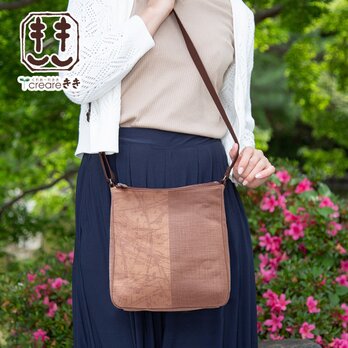 【柿渋染】男女兼用バッグ「SFPショルダー」 KS-163